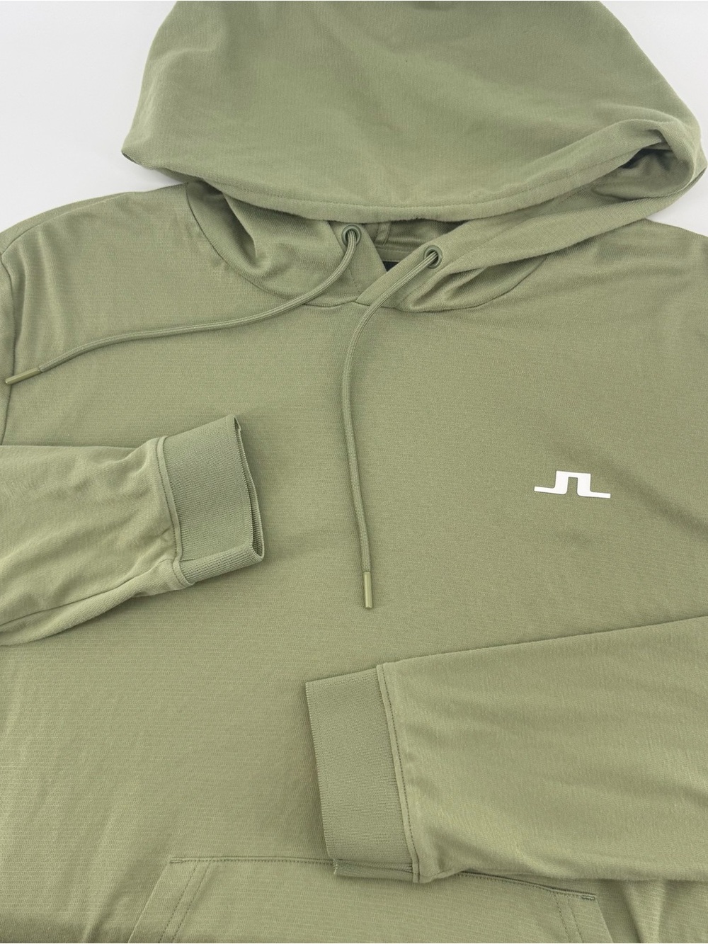 J. LINDEBERG Roland Golf Hoodie Lightweight Olive Green Size M Men's